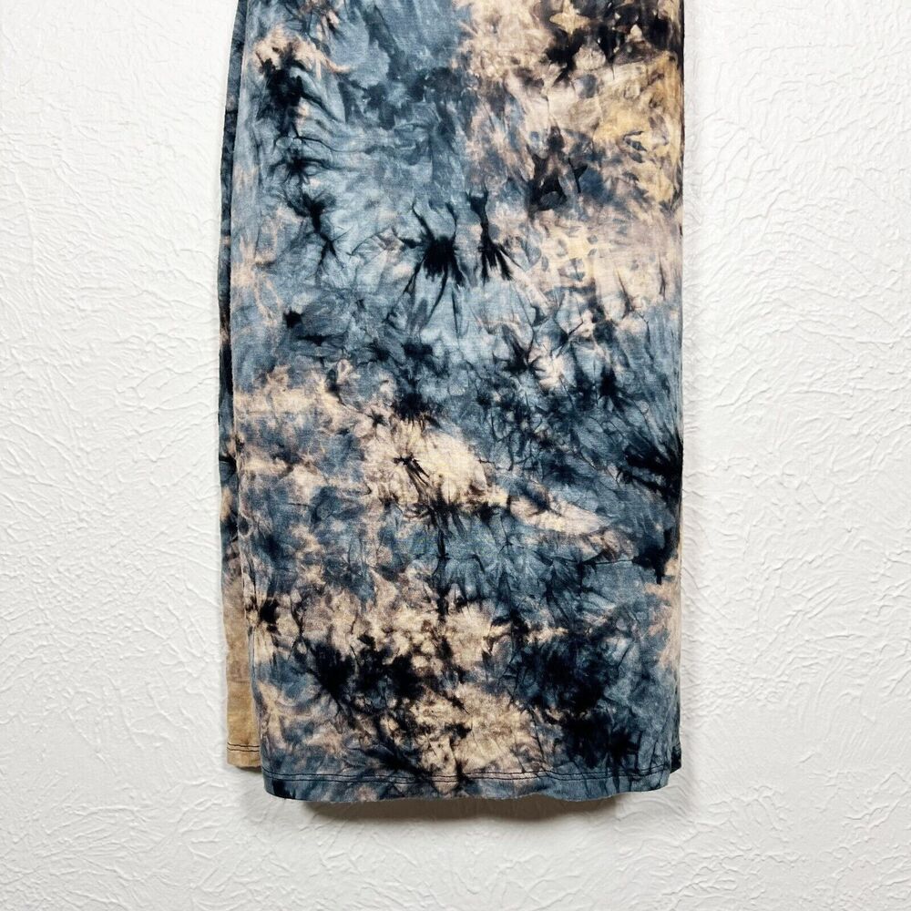Bear Dance Women's Large Boho Tie Dye Lined Bodycon Spaghetti Strap Mini Dress - Picture 5 of 16